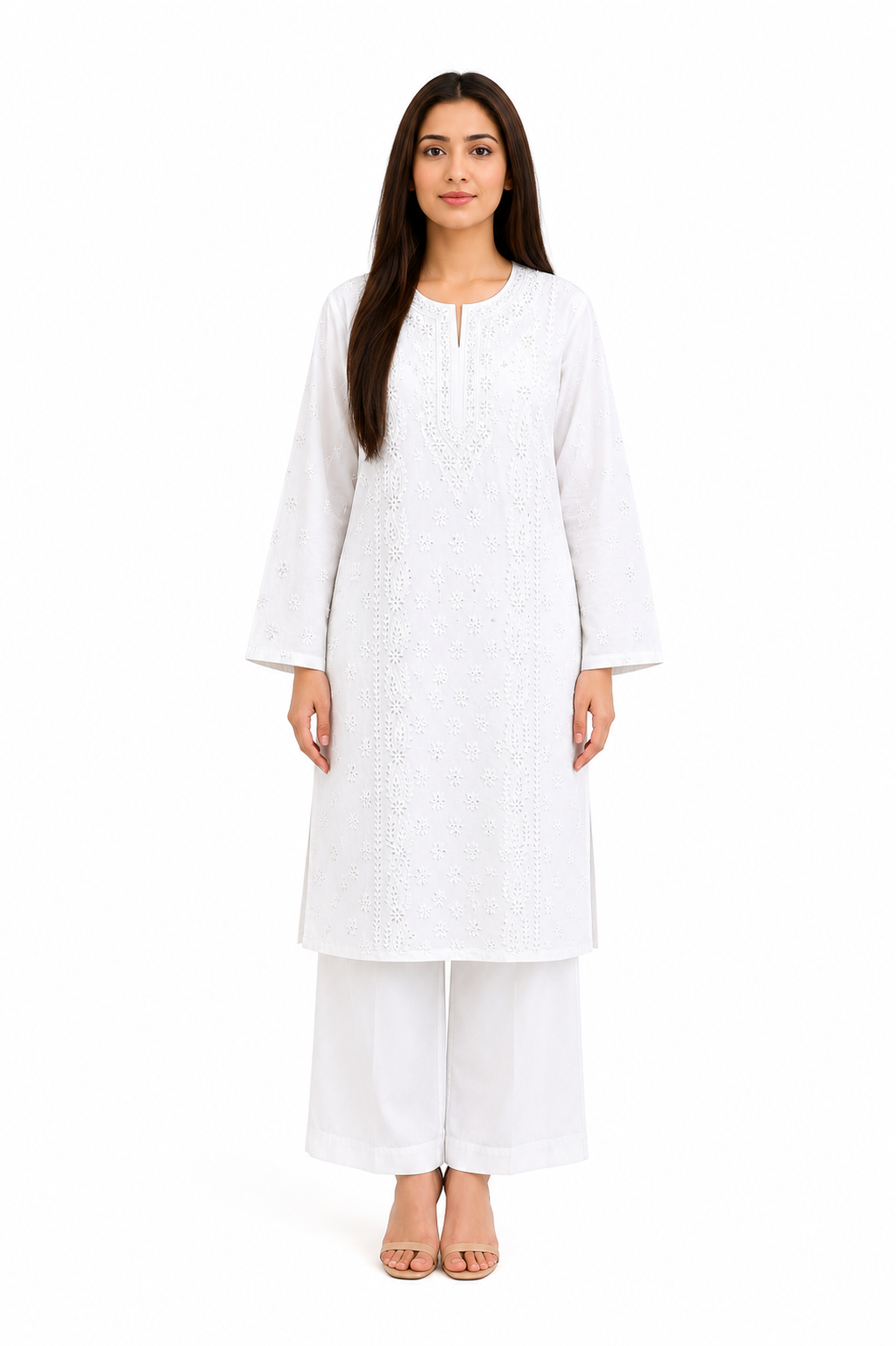 Unstitched 2 Piece Suit Hand Made Thread Work