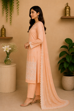 3 Piece - Unstitched Digital Printed Embroidered Suit