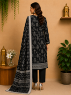 3-Piece Unstitched Digital Printed Suit
