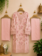3-Piece Ready to Wear Floral Embroidered Suit