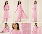 2 PIECE - EMBROIDED COTTON SUIT