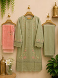 3-Piece Embroidery Ready to Wear Suit