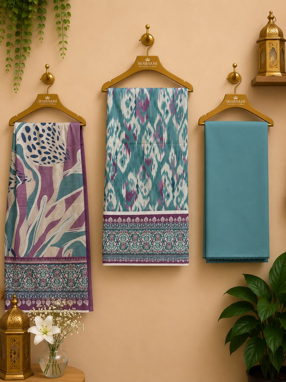 3 Piece - Unstitched Digital Printed Suit