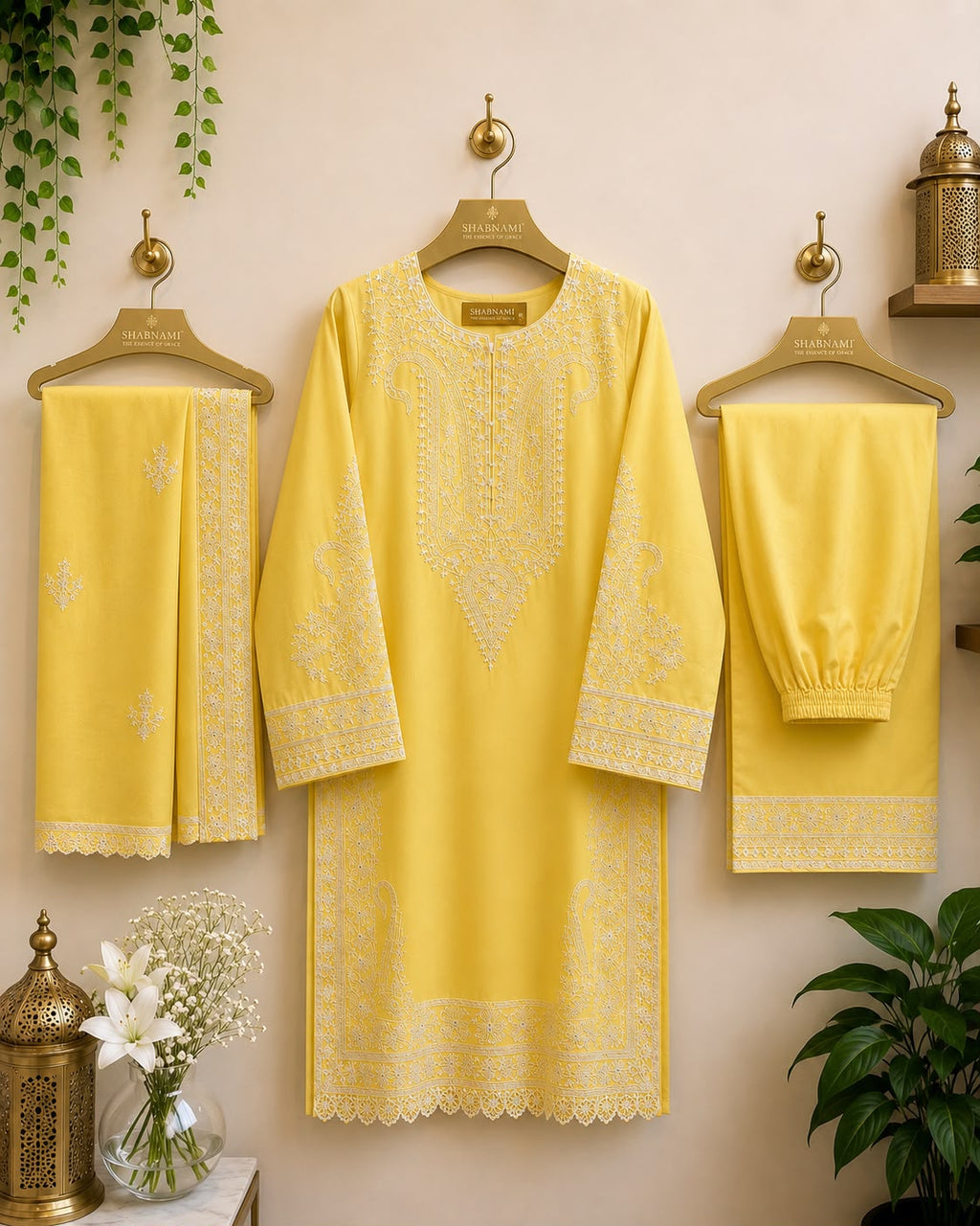 3-Piece Ready to Wear Embroidered Suit