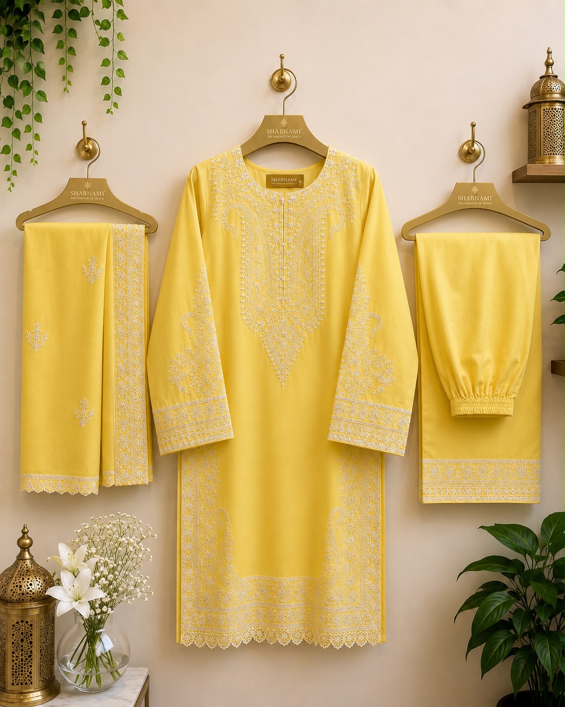 3-Piece Ready to Wear Embroidered Suit