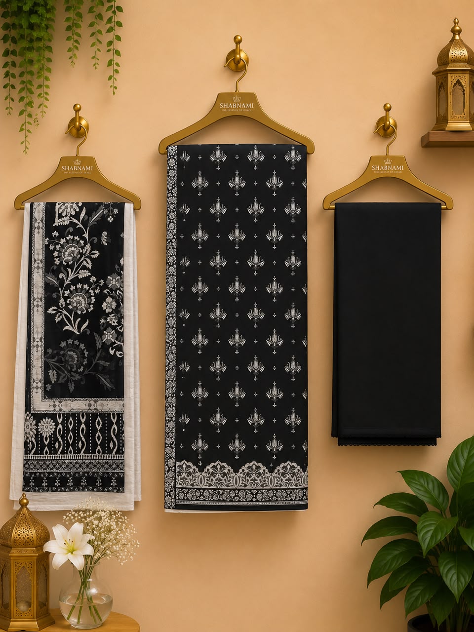 3-Piece Unstitched Digital Printed Suit