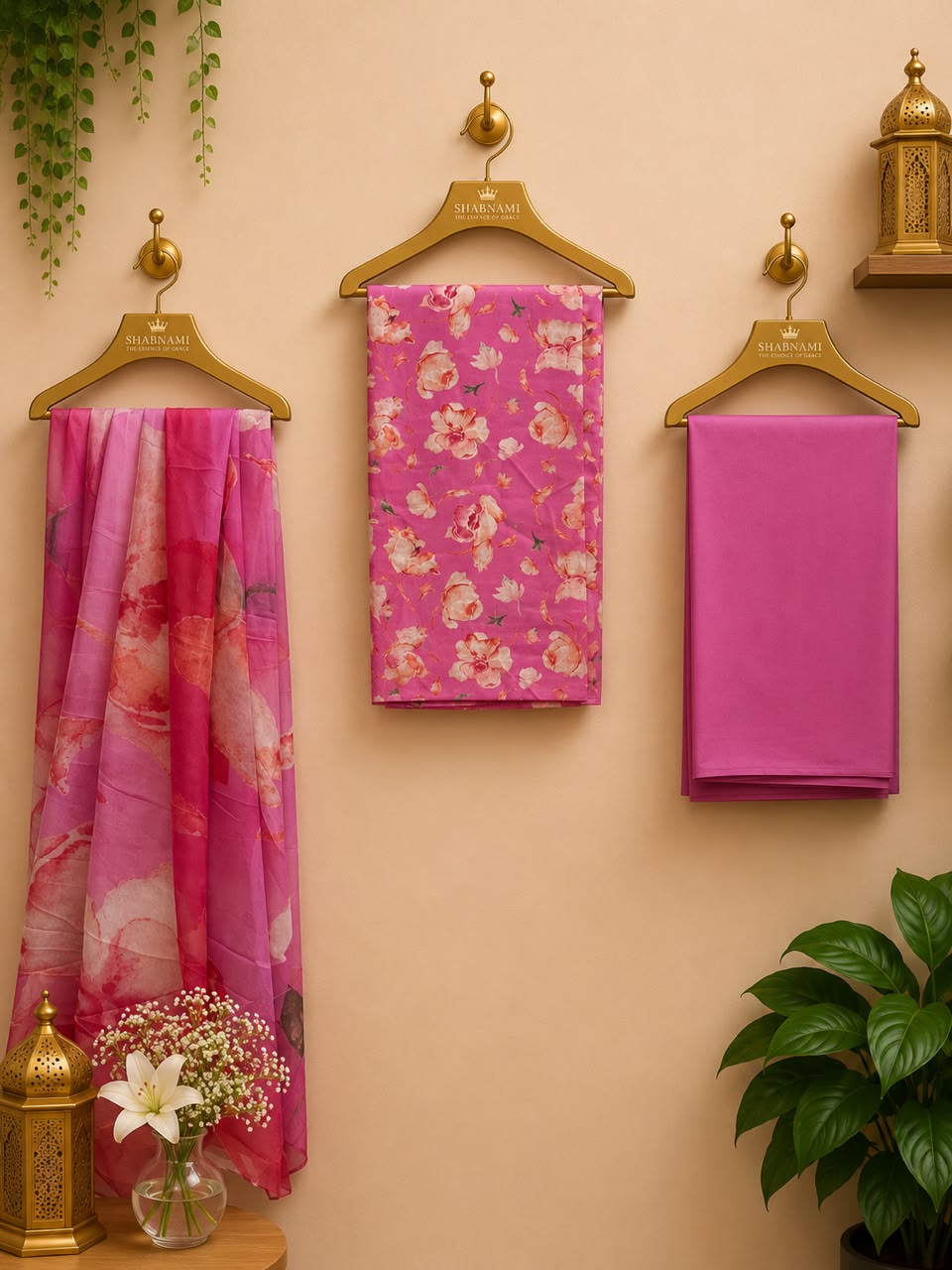 3 Piece - Digital Unstitched  Floral Printed Suit